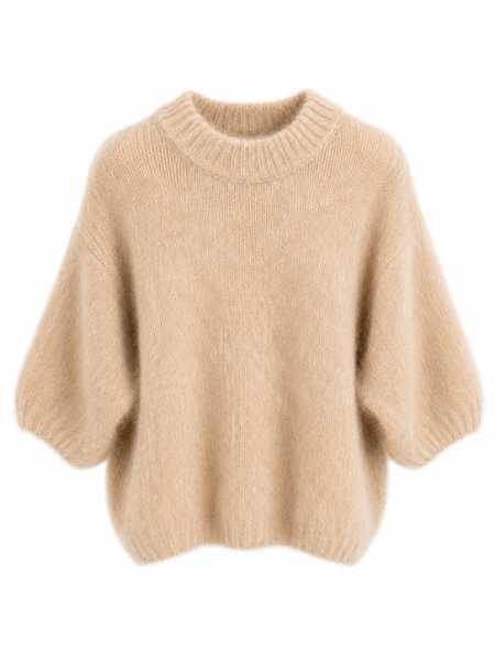 Kid Mohair Sweater Camel