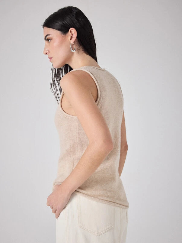 Persee Cashmere Top Beige Chine
