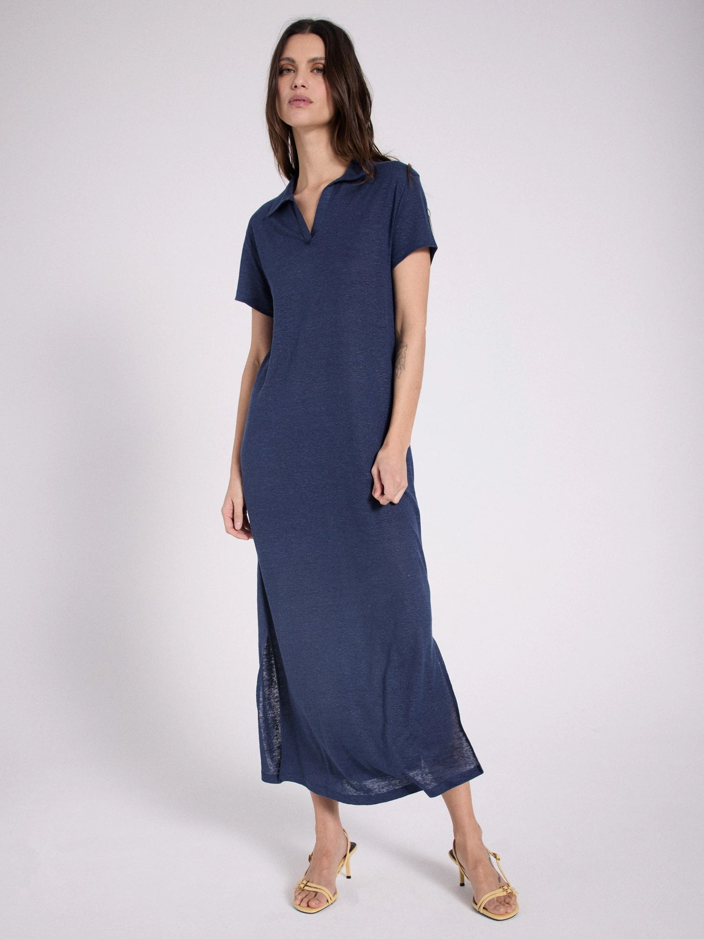 Orian Linen Dress Marine