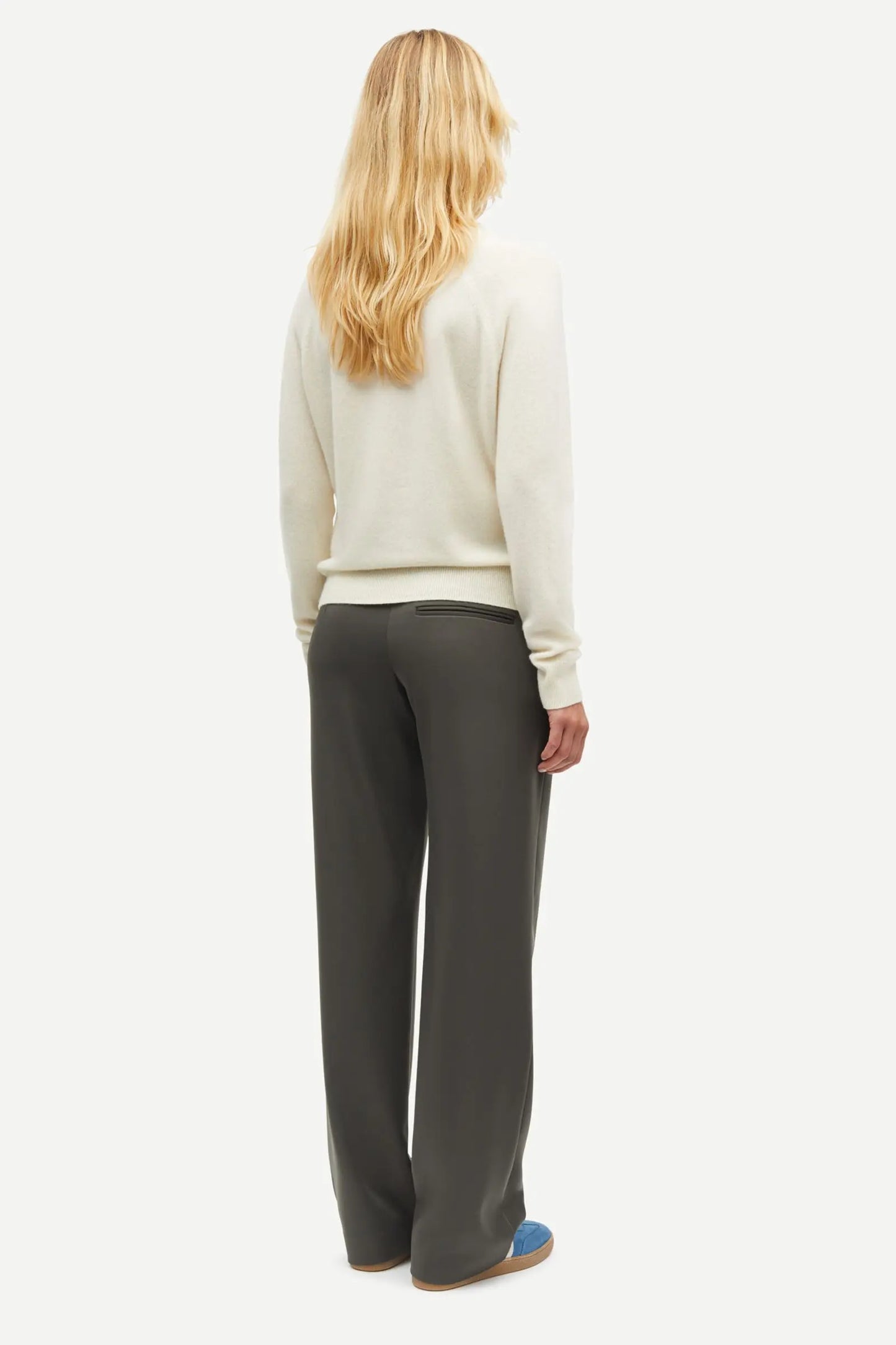Boston Cashmere O-Neck Egret