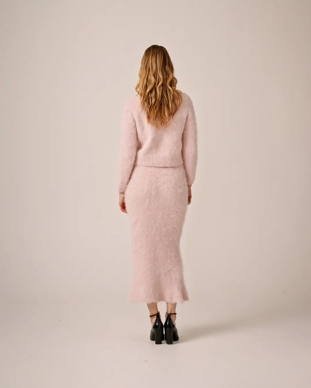 Knit Jacket Dusty Pink