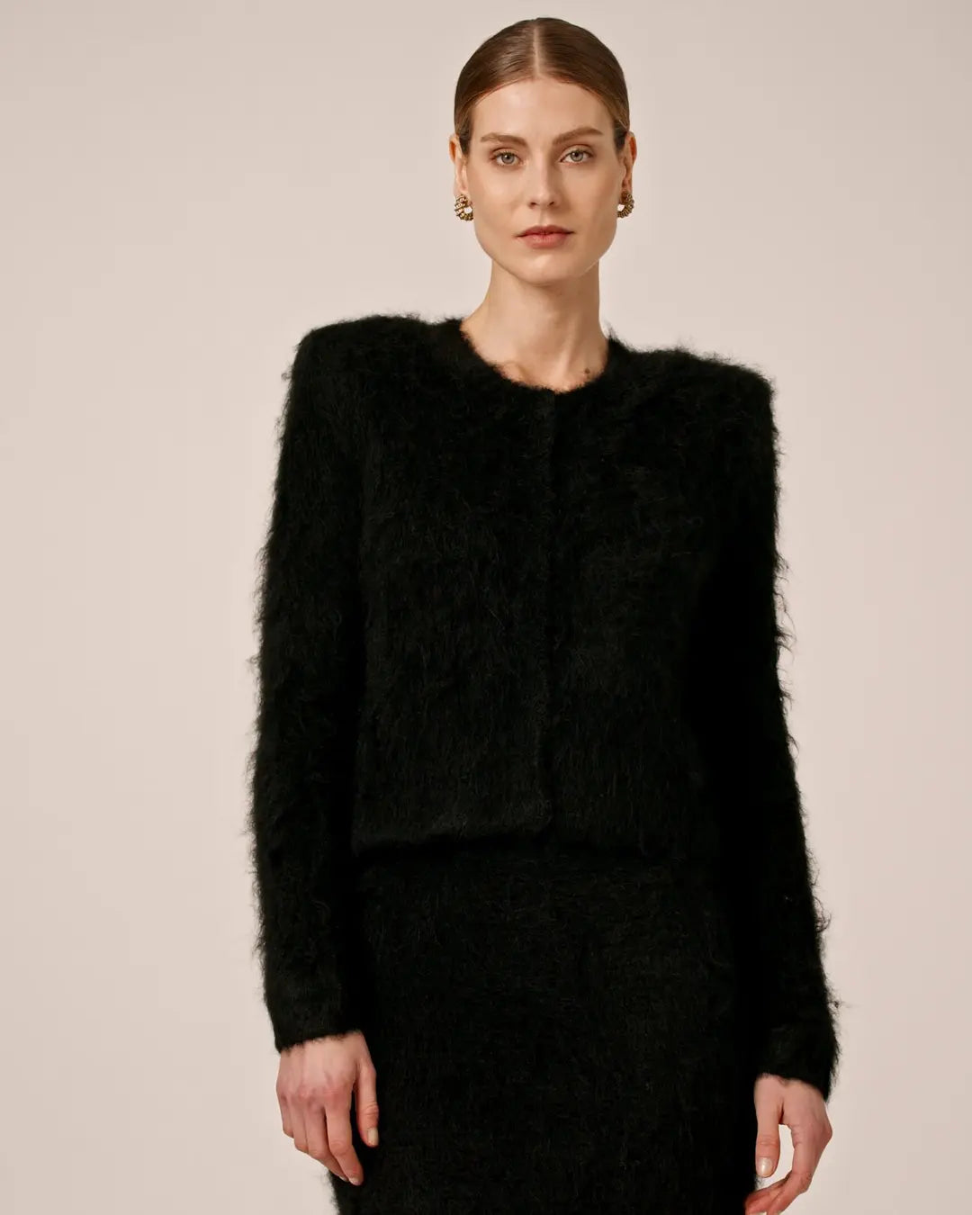 Knit Jacket Dusty Green