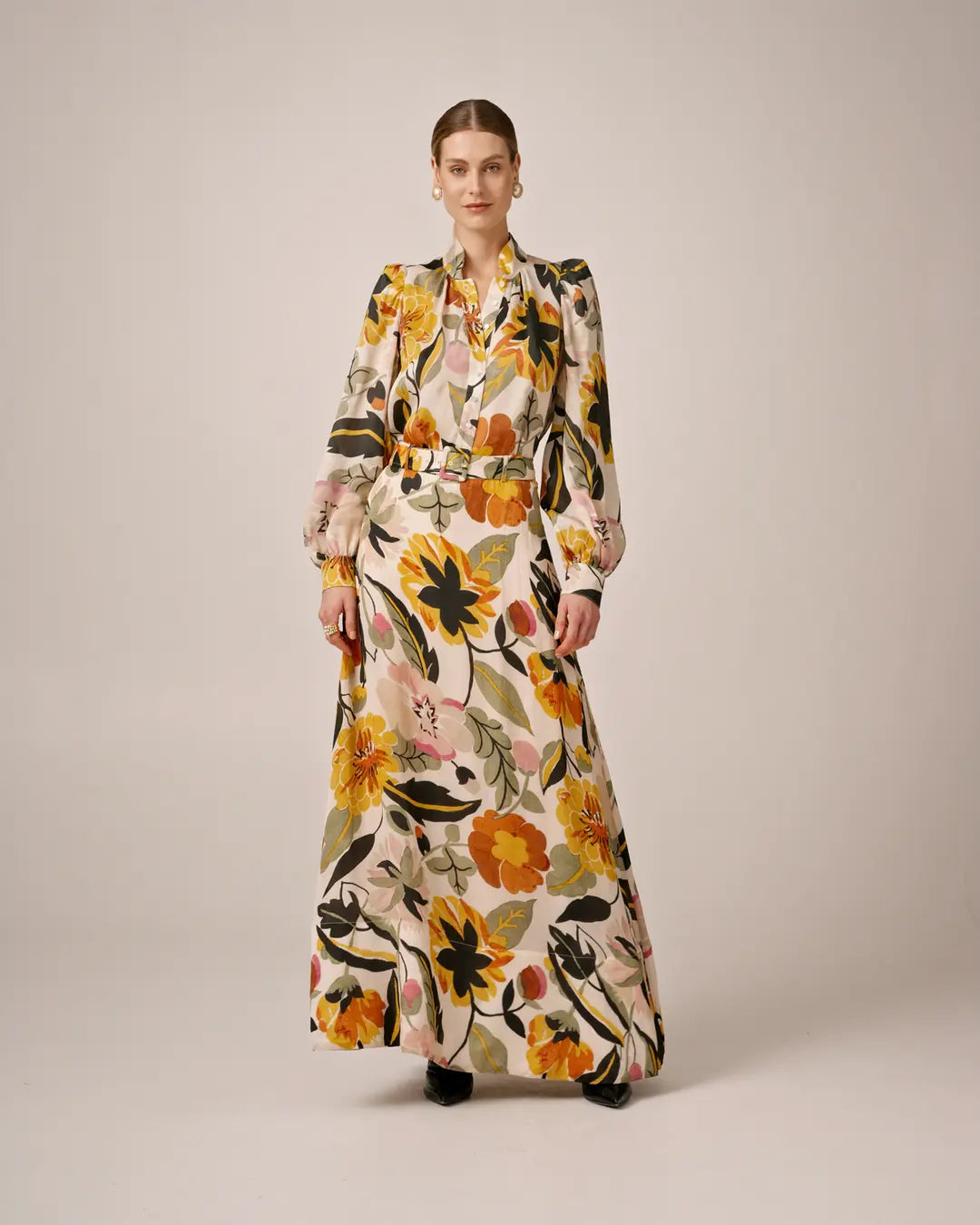 Organza Maxi Skirt Spring Bloom