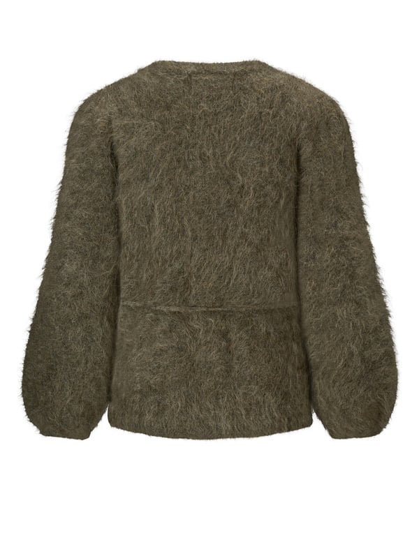 Fredrikke Chunky Cardigan Moss Green