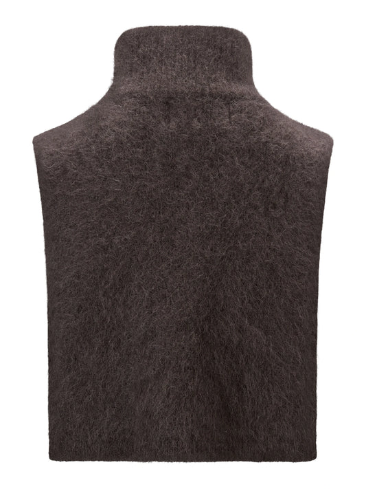 Belinda Chunky High Neck Dark Brown