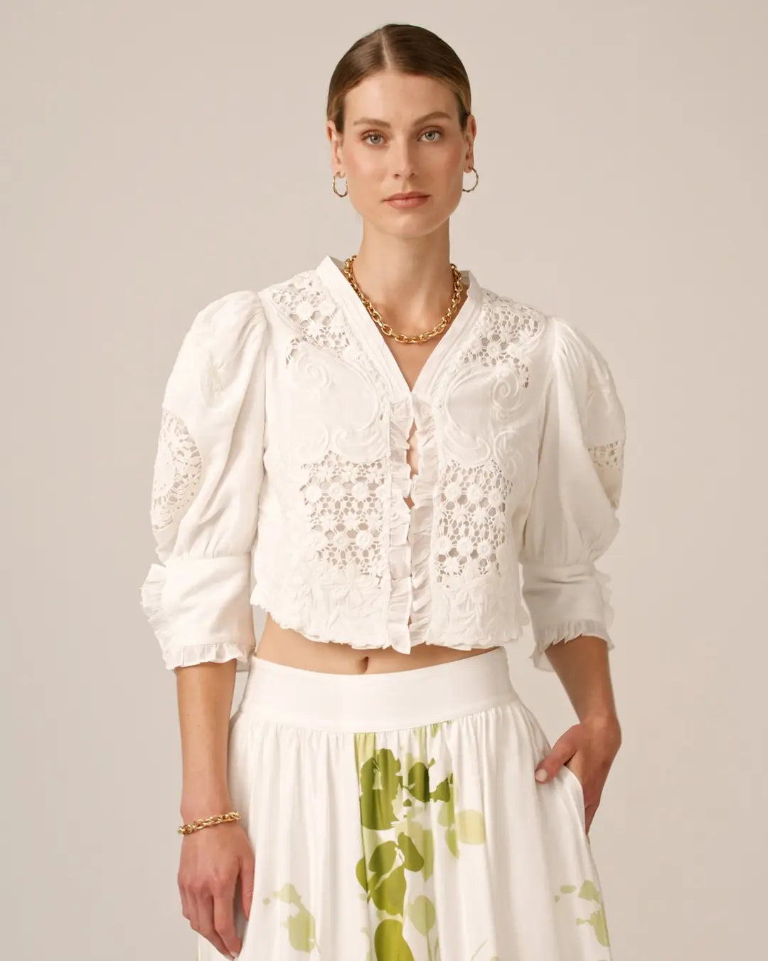 Linen Jacket Off White
