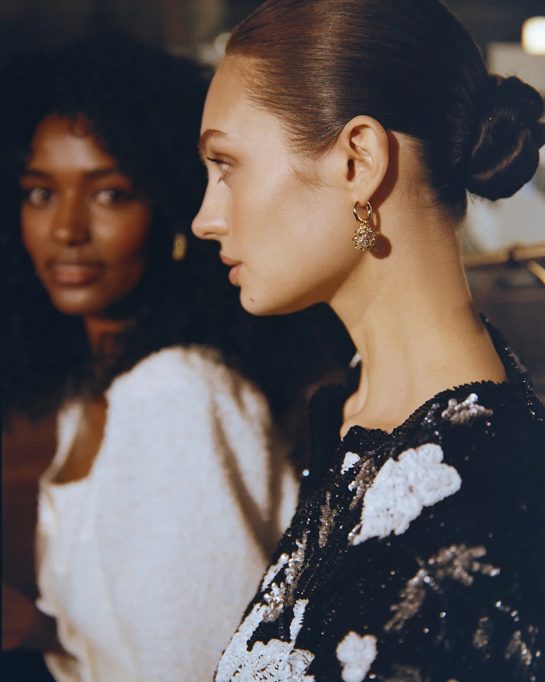 Beaded Cropped Jacket Glamour