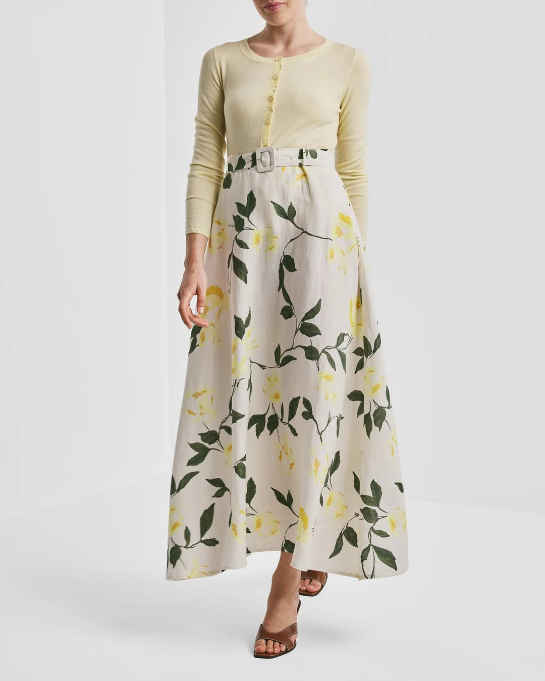 Linen Maxi Skirt Sunlight