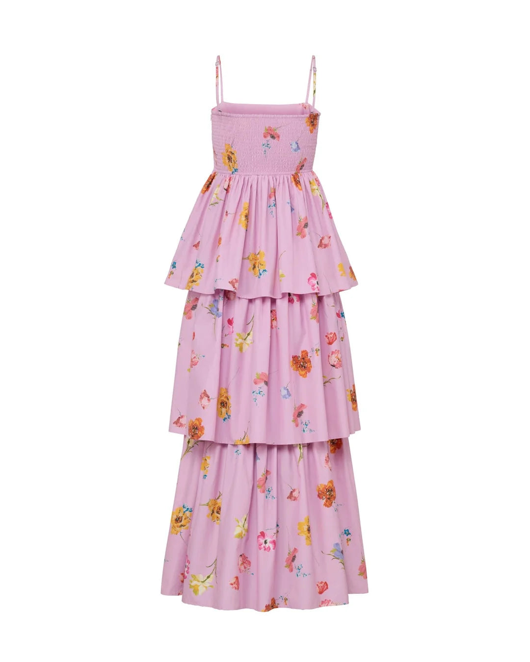 Cotton Taffeta Bandeau Dress Pink Bloom