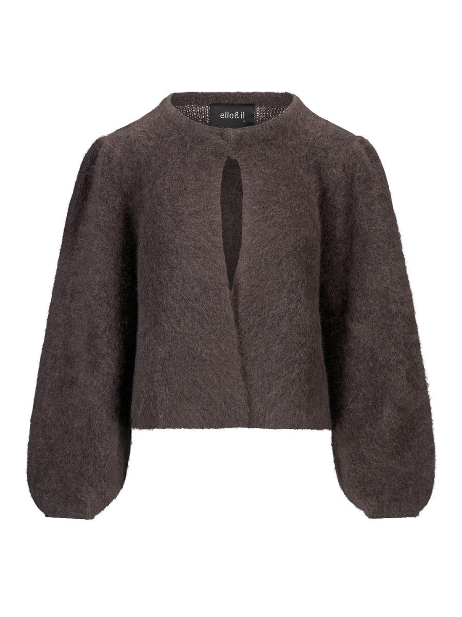 Amelia Chunky Cardigan Dark Brown
