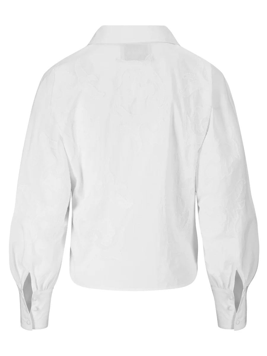 Lola Embroidery Blouse White