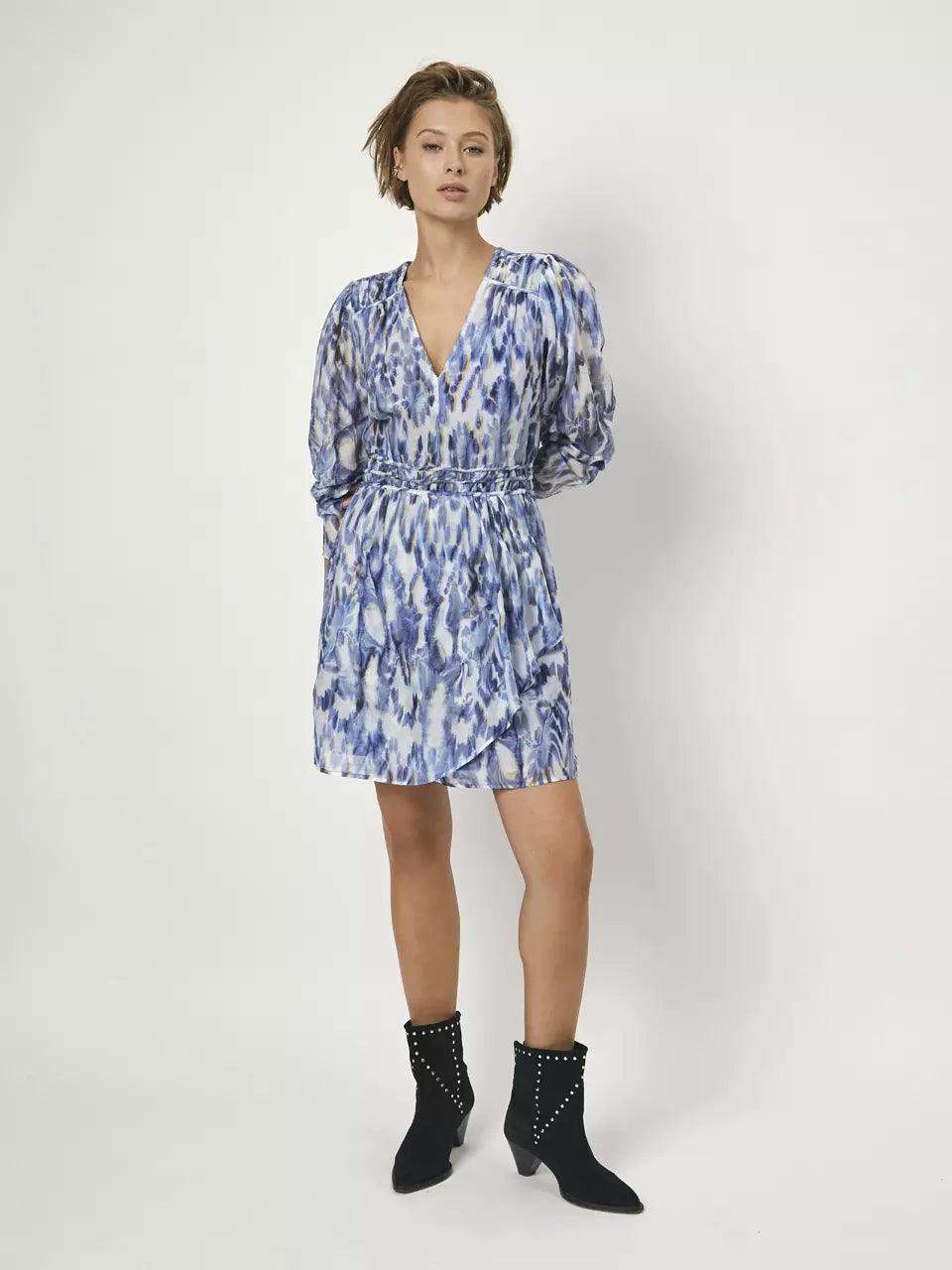 Rochelle Printed Mini Dress Multicolour