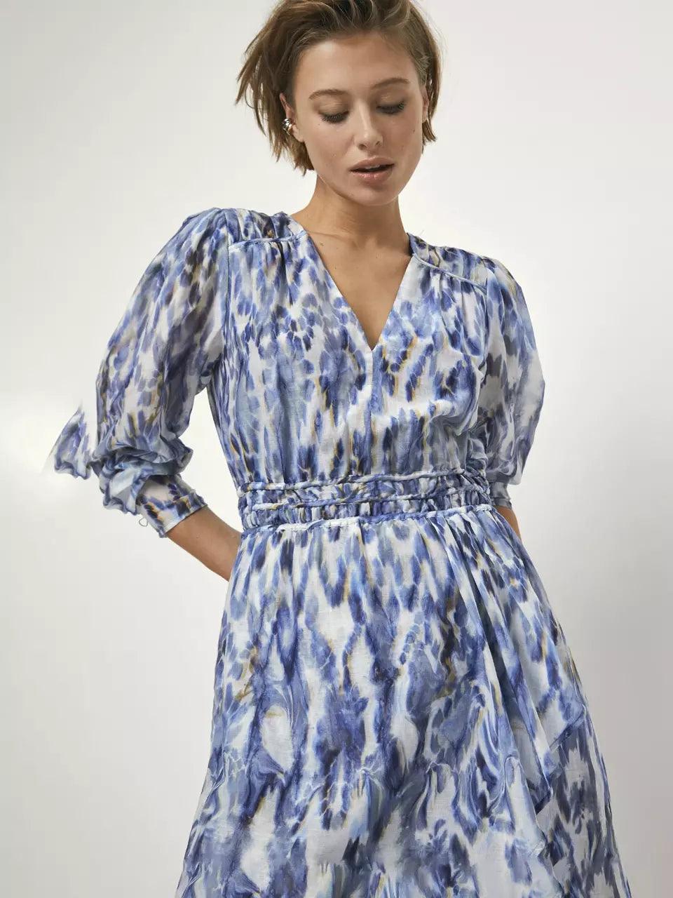 Rochelle Printed Mini Dress Multicolour