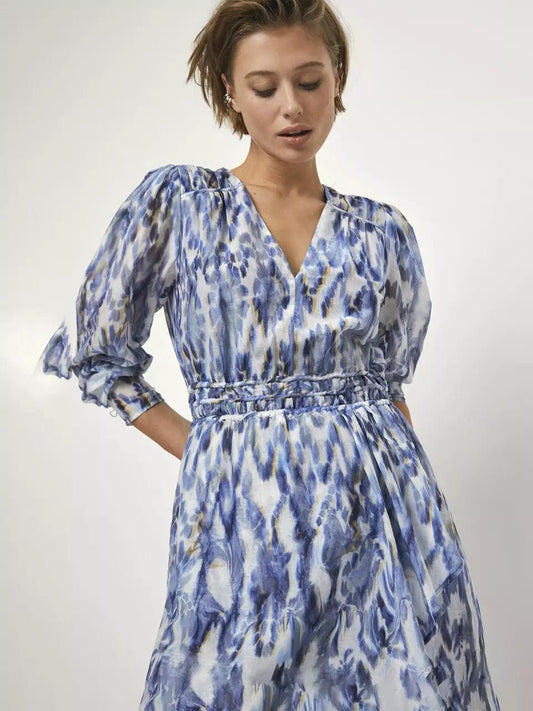 Rochelle Printed Mini Dress Multicolour