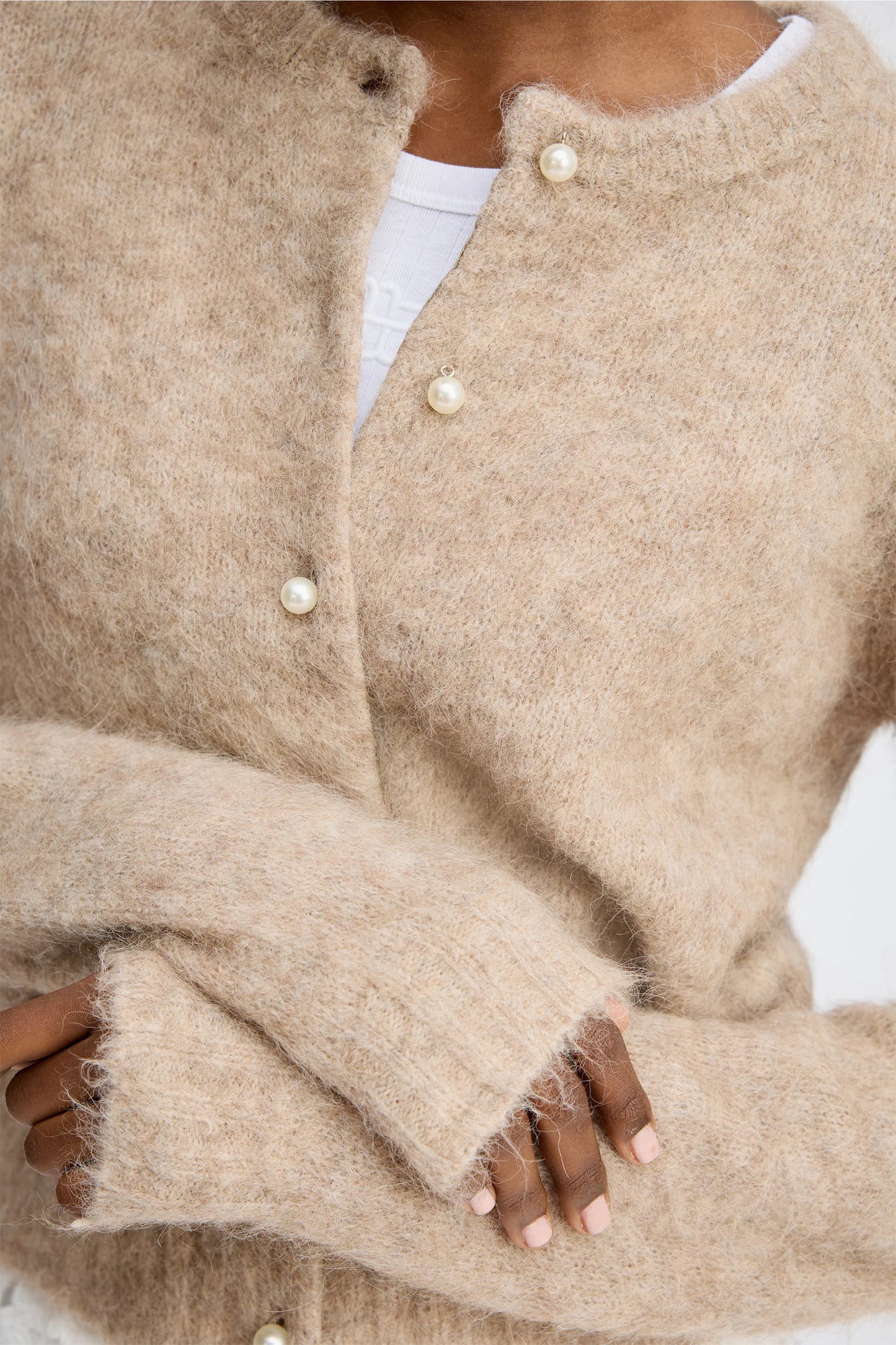 Povilla Cardigan Sand