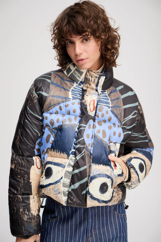 Juba Jacket Black Print