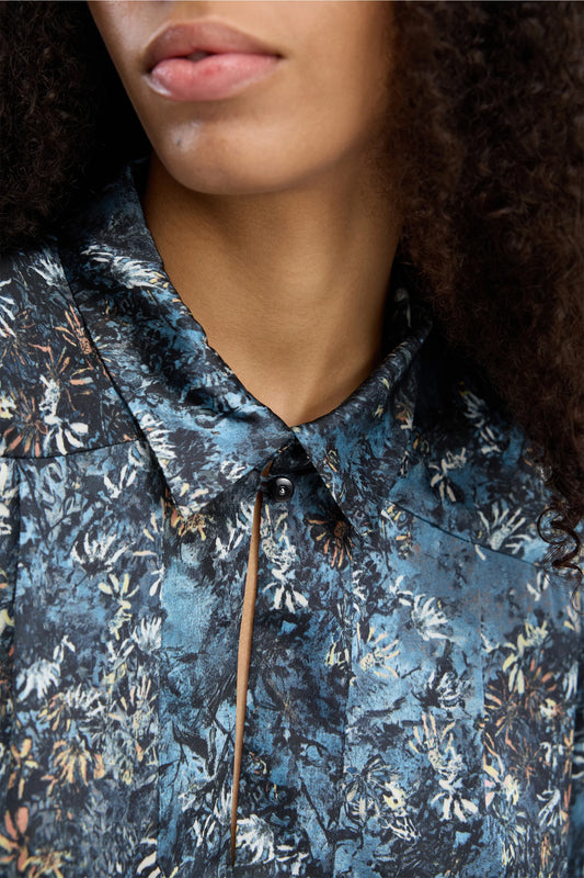 Vignette Top Print Blue