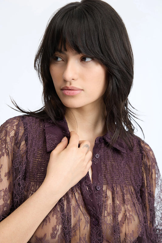 Camelly Blouse Plum
