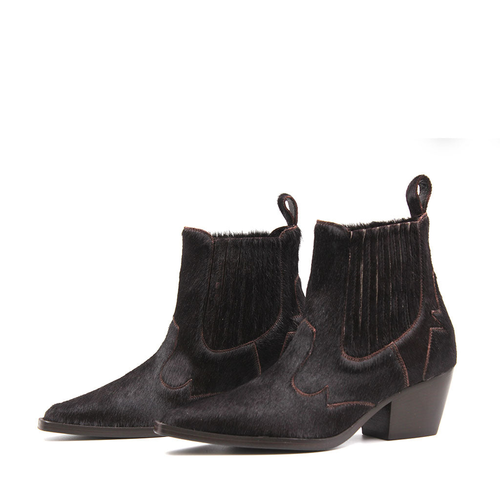 Ankel Boot Cavallino Moro Brown
