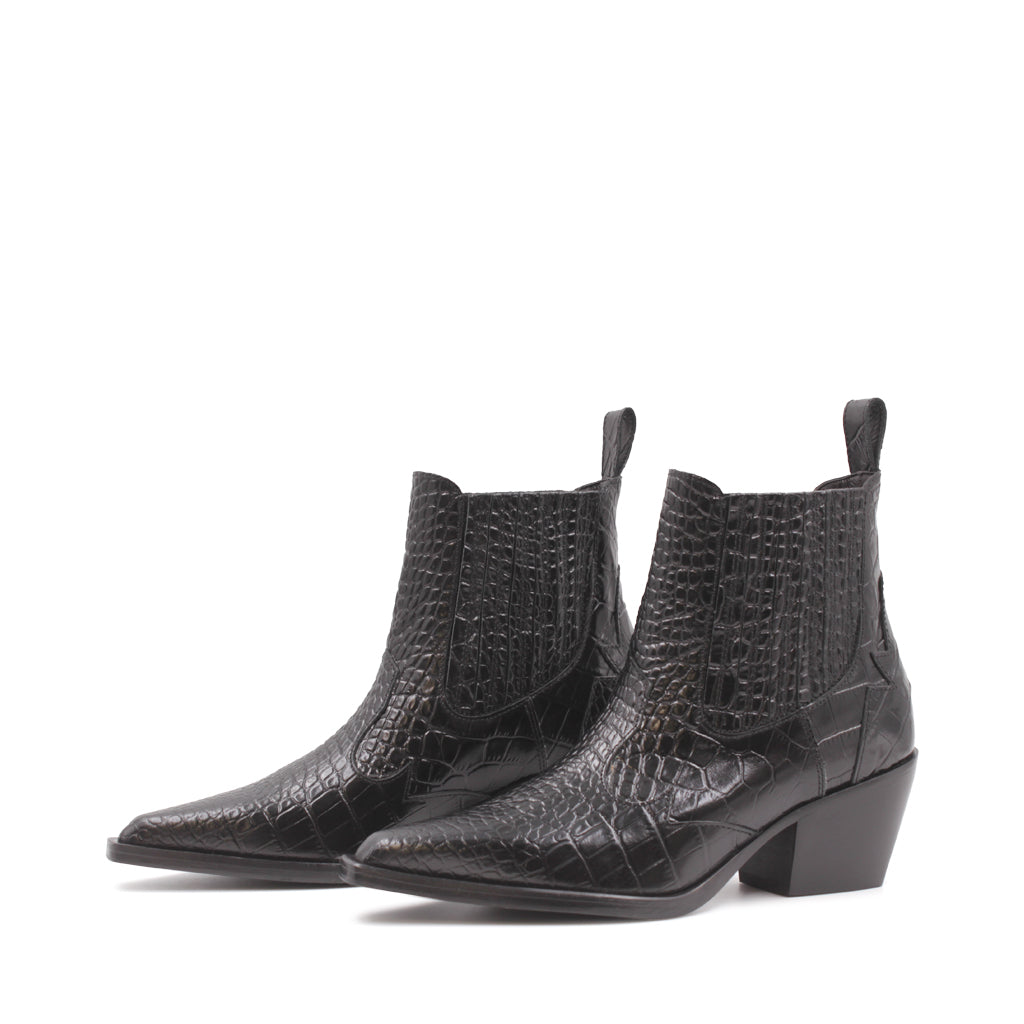 Ankel Boot Cocco Moro Black