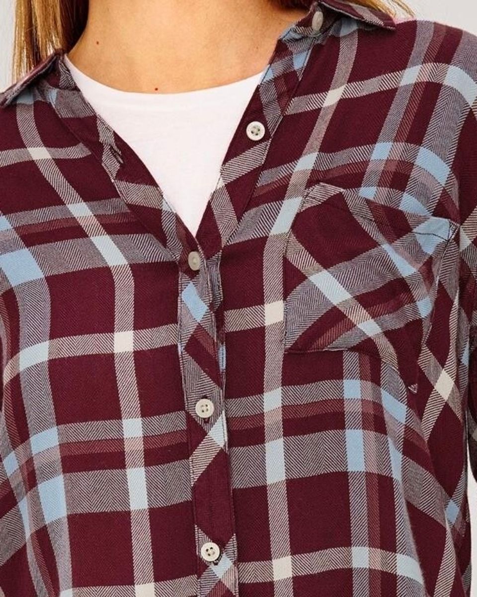 Hunter Shirt Plum Cream
