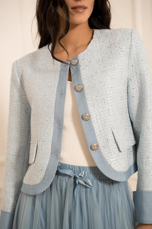 Blazer Jacket Bleu Ciel
