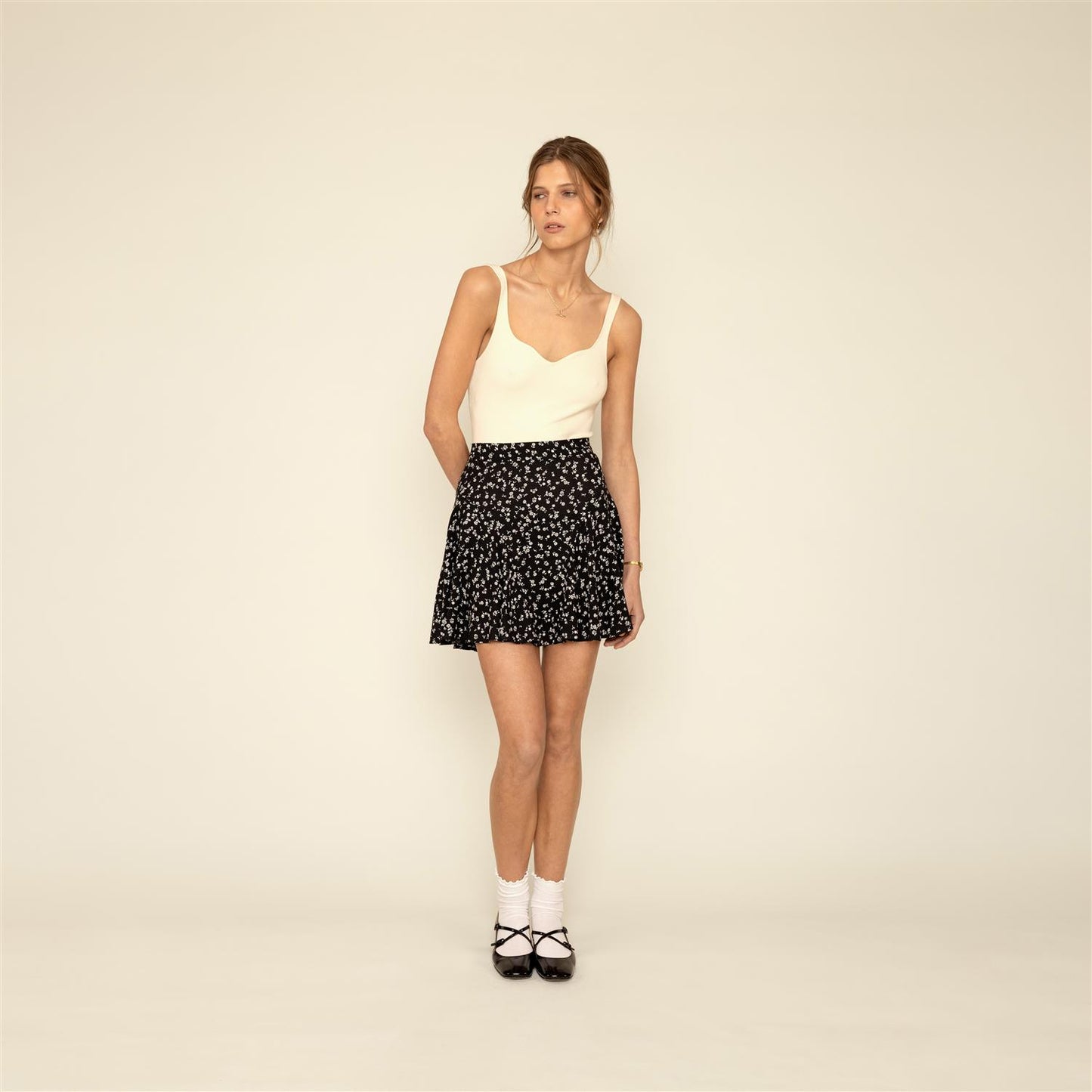 Leona Skirt Bloom Black