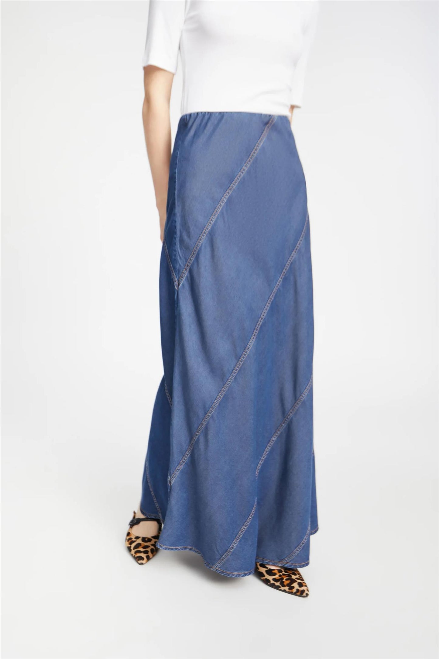 Parson Skirt Indigo