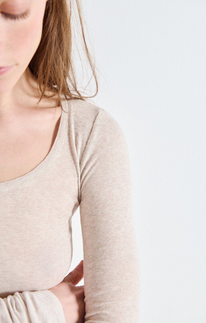 Massachusetts Long Sleeve Creme Melange