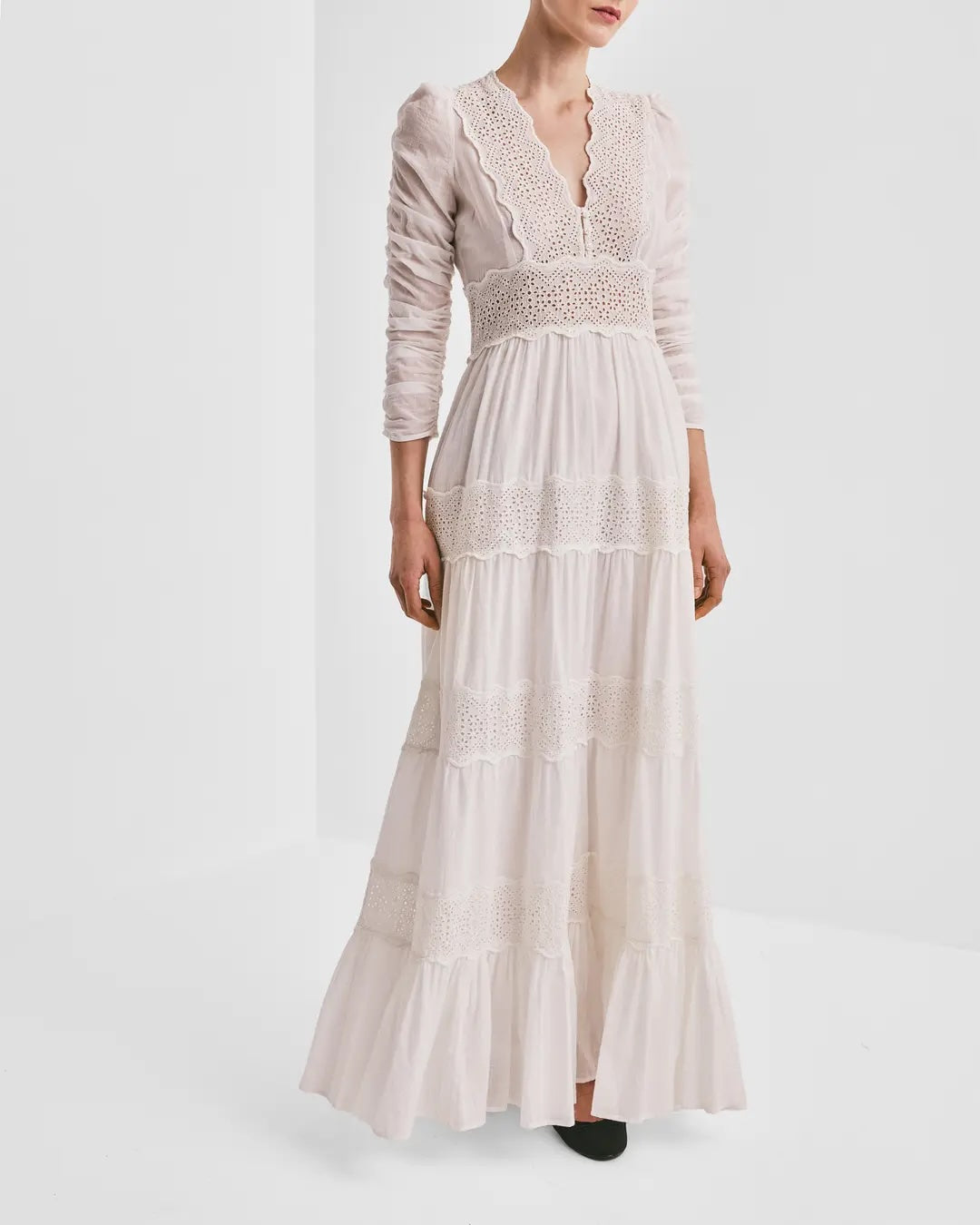 Cotton Slub Maxi Dress White – No22 Damplassen