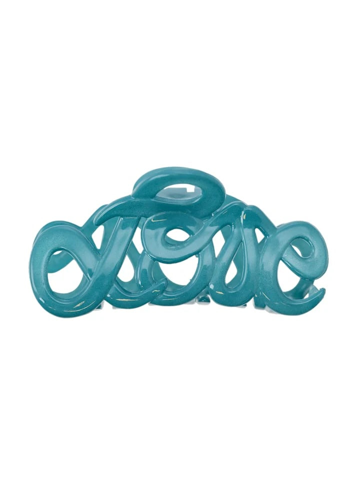 Love Claw 8cm Opaline Petrol Blue