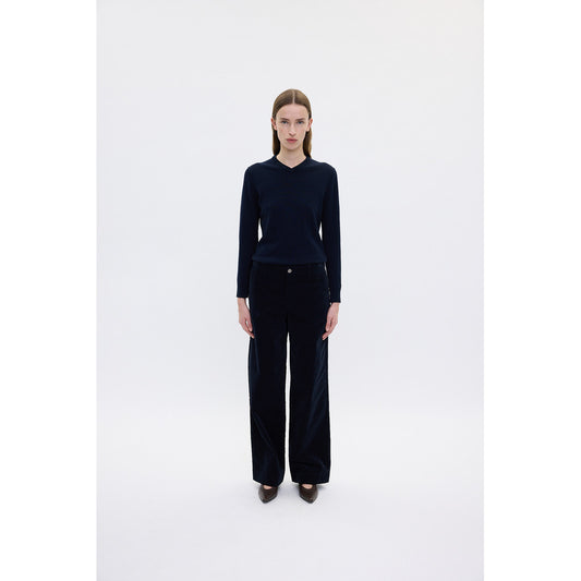 Erica Pants Navy Mini Corduroy