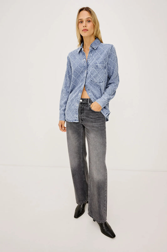 Atticus Shirt Diamond Distress