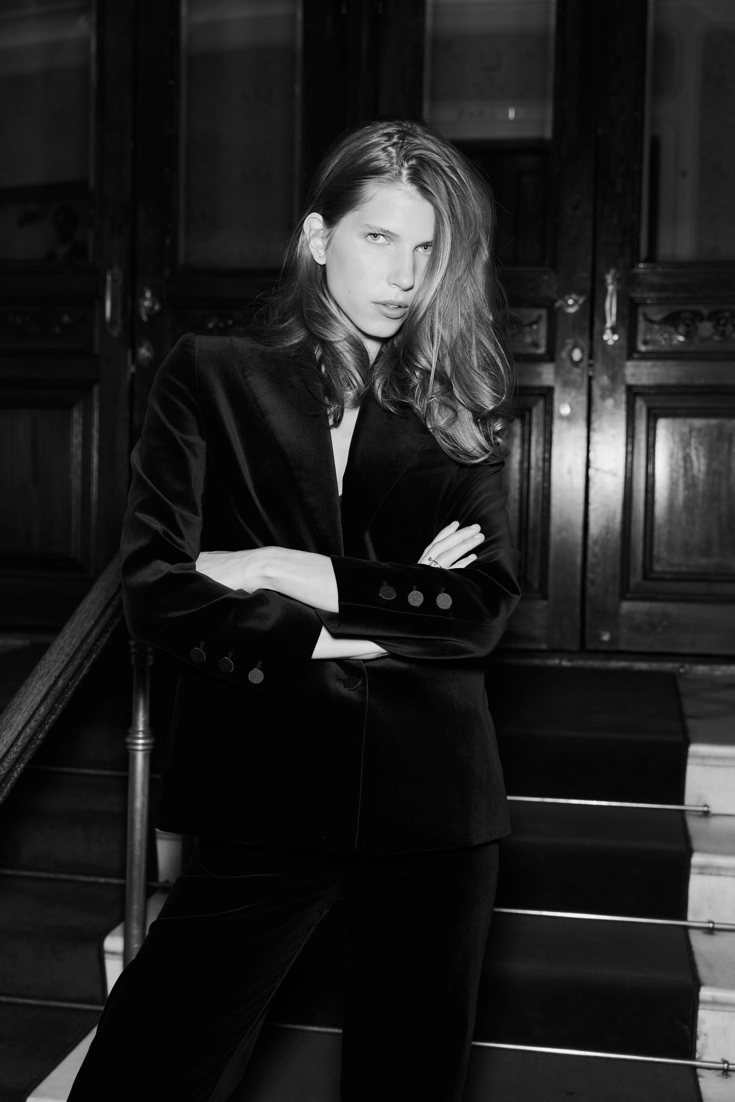 Beau Velvet Jacket Black