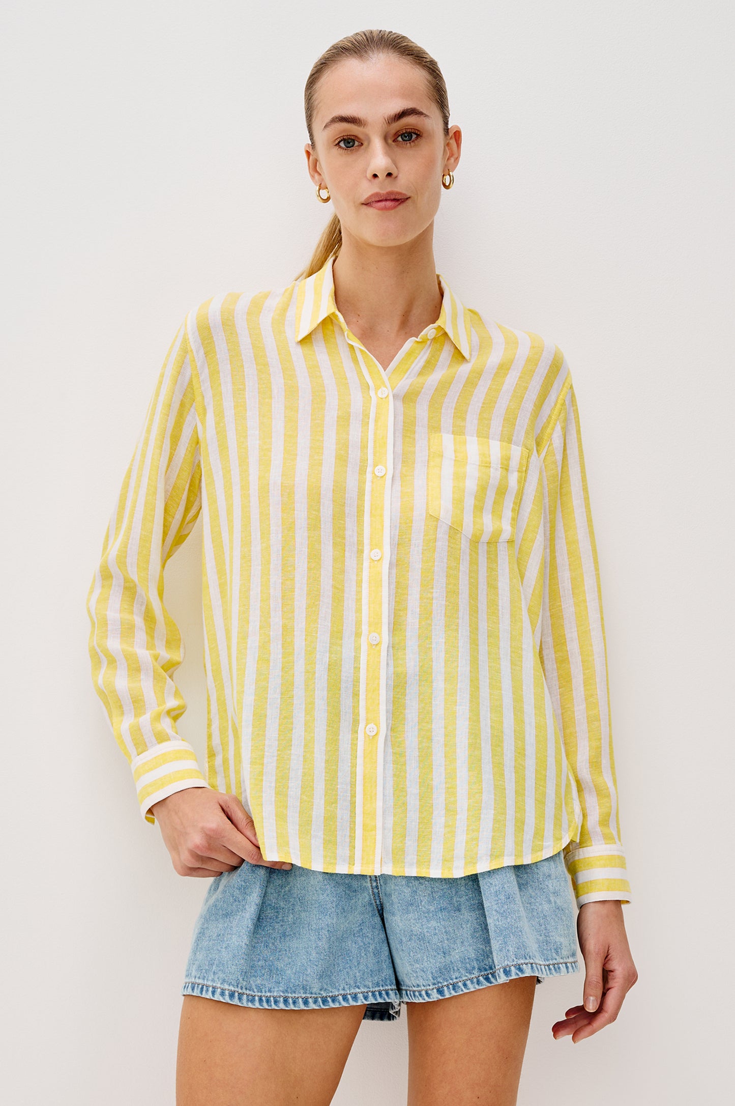 Charli Shirt Daffodil Stripe
