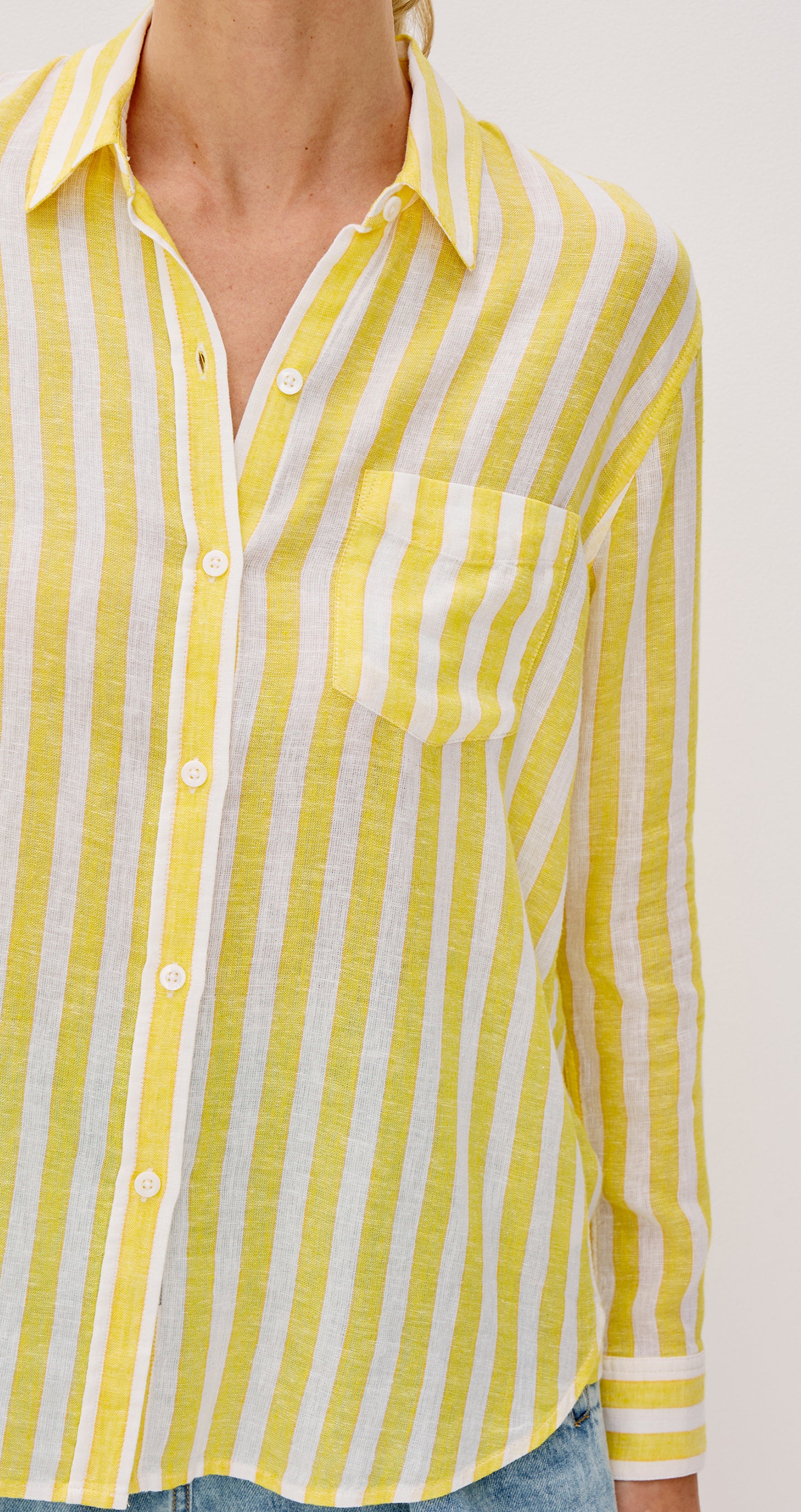Charli Shirt Daffodil Stripe