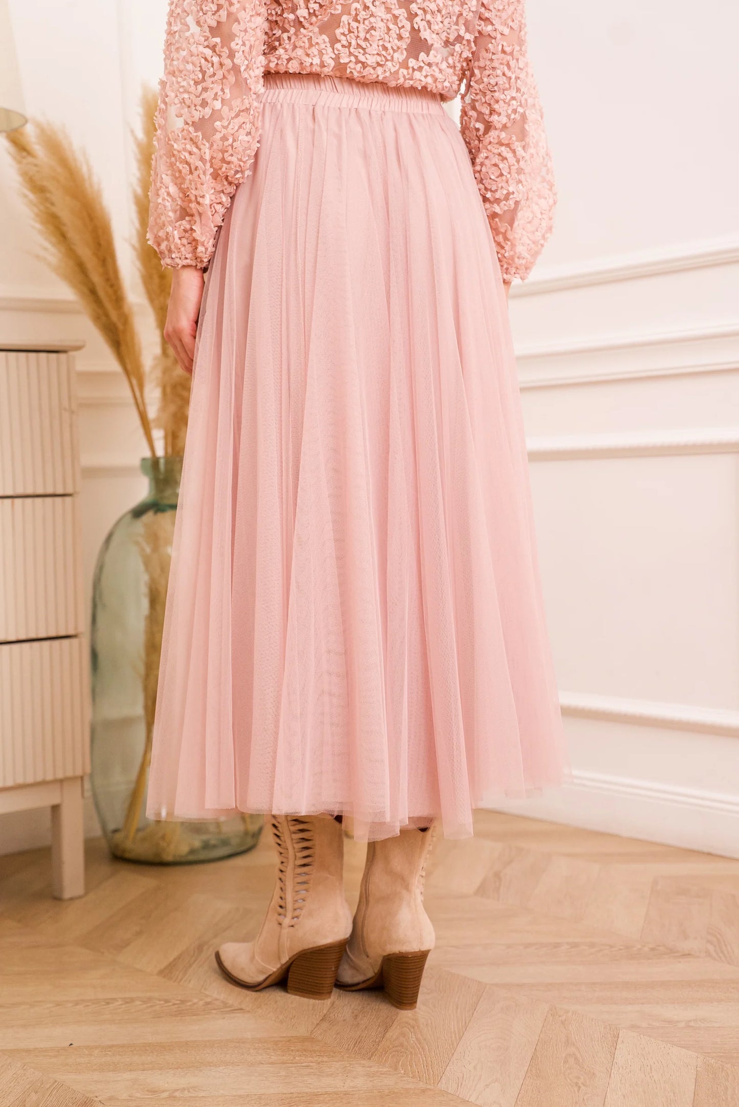 Rose Tyllskjørt