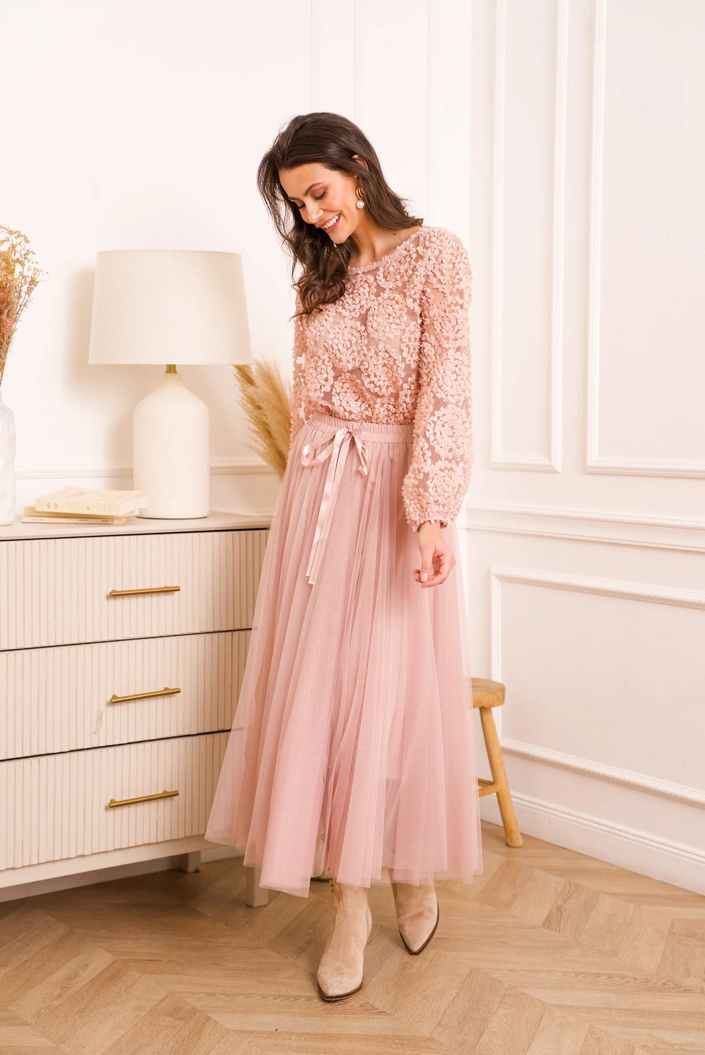 Rose Tyllskjørt