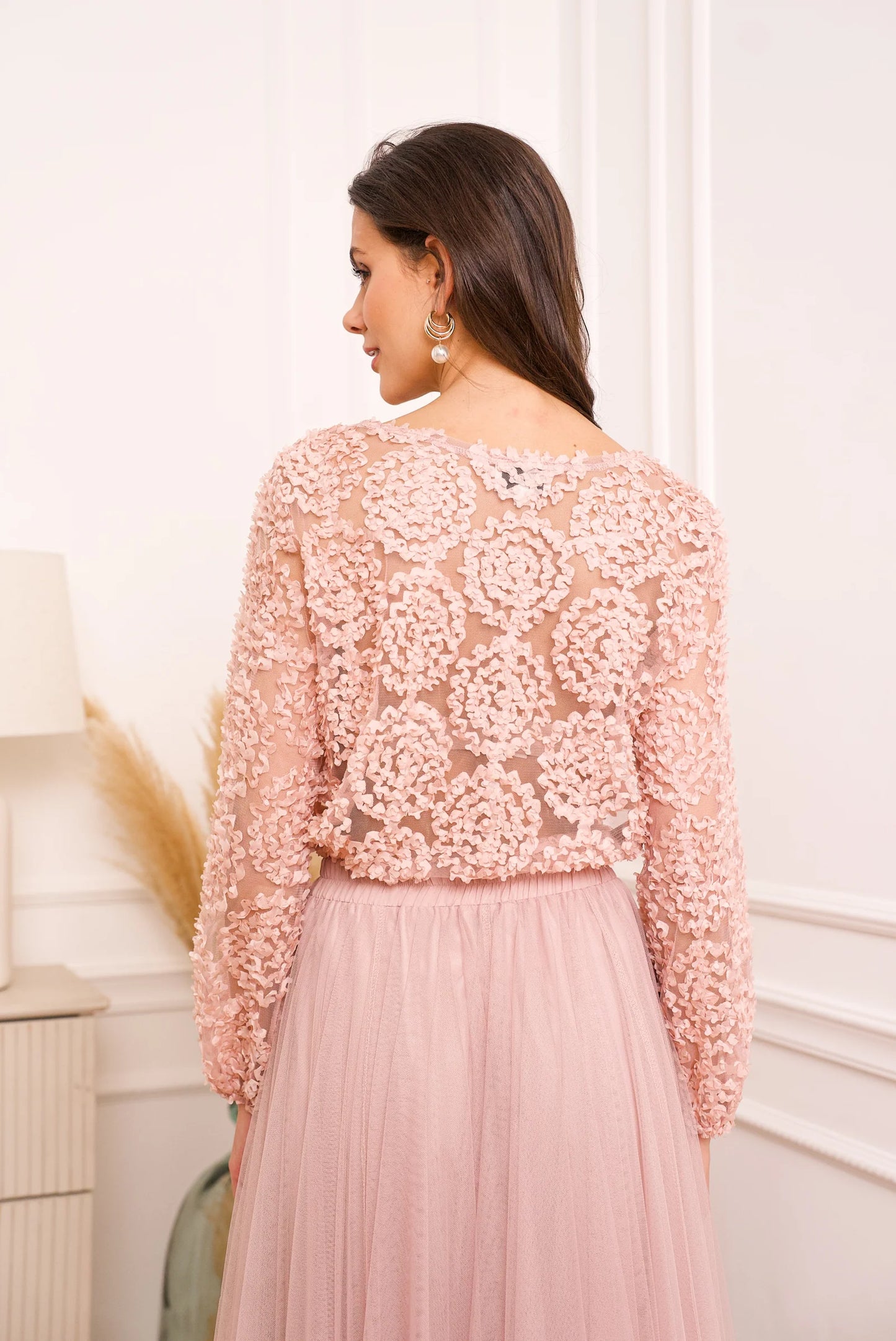 Tyll Flower Rose Pudre