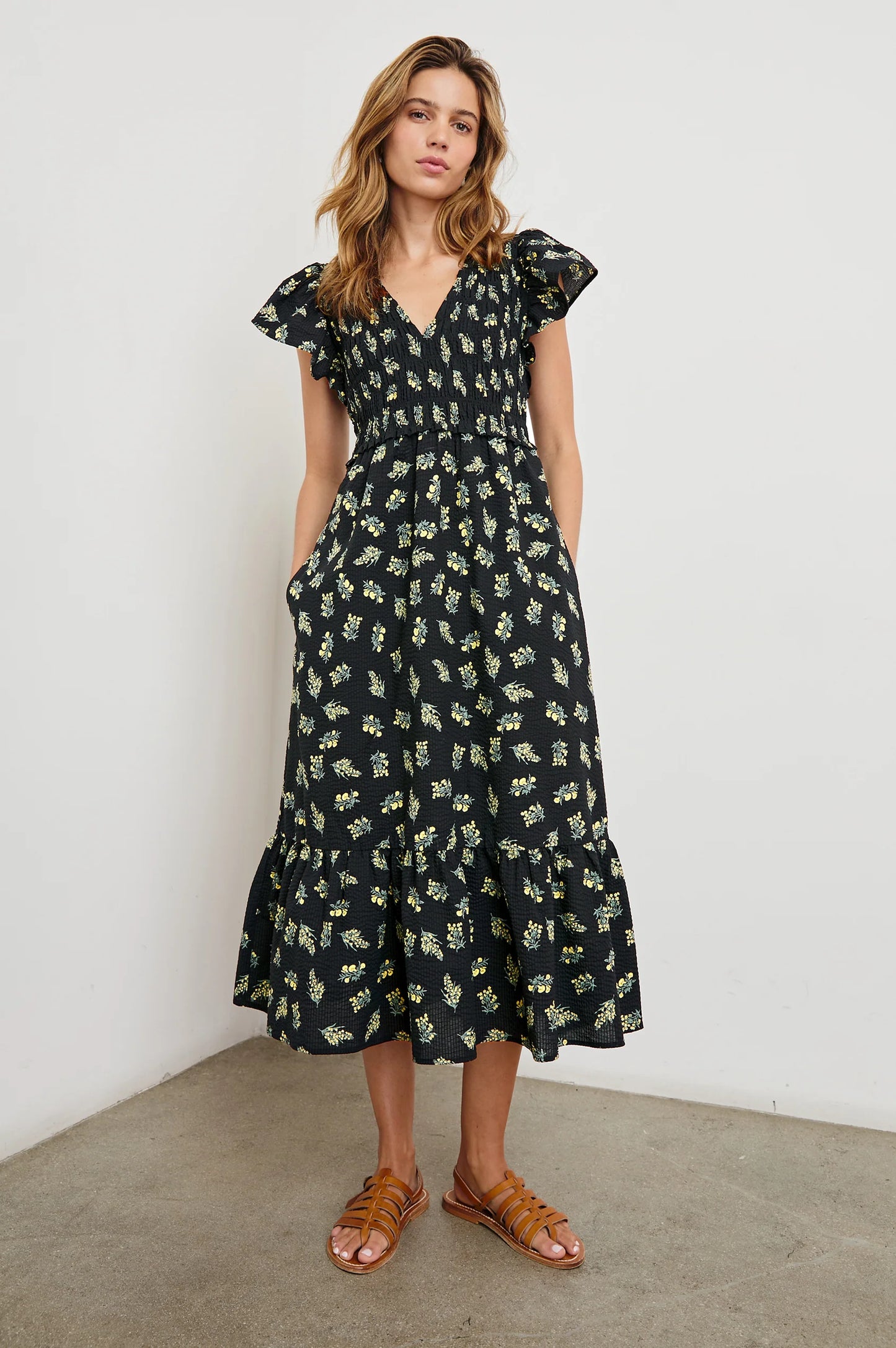 Clementine Dress Dark Amaryllis