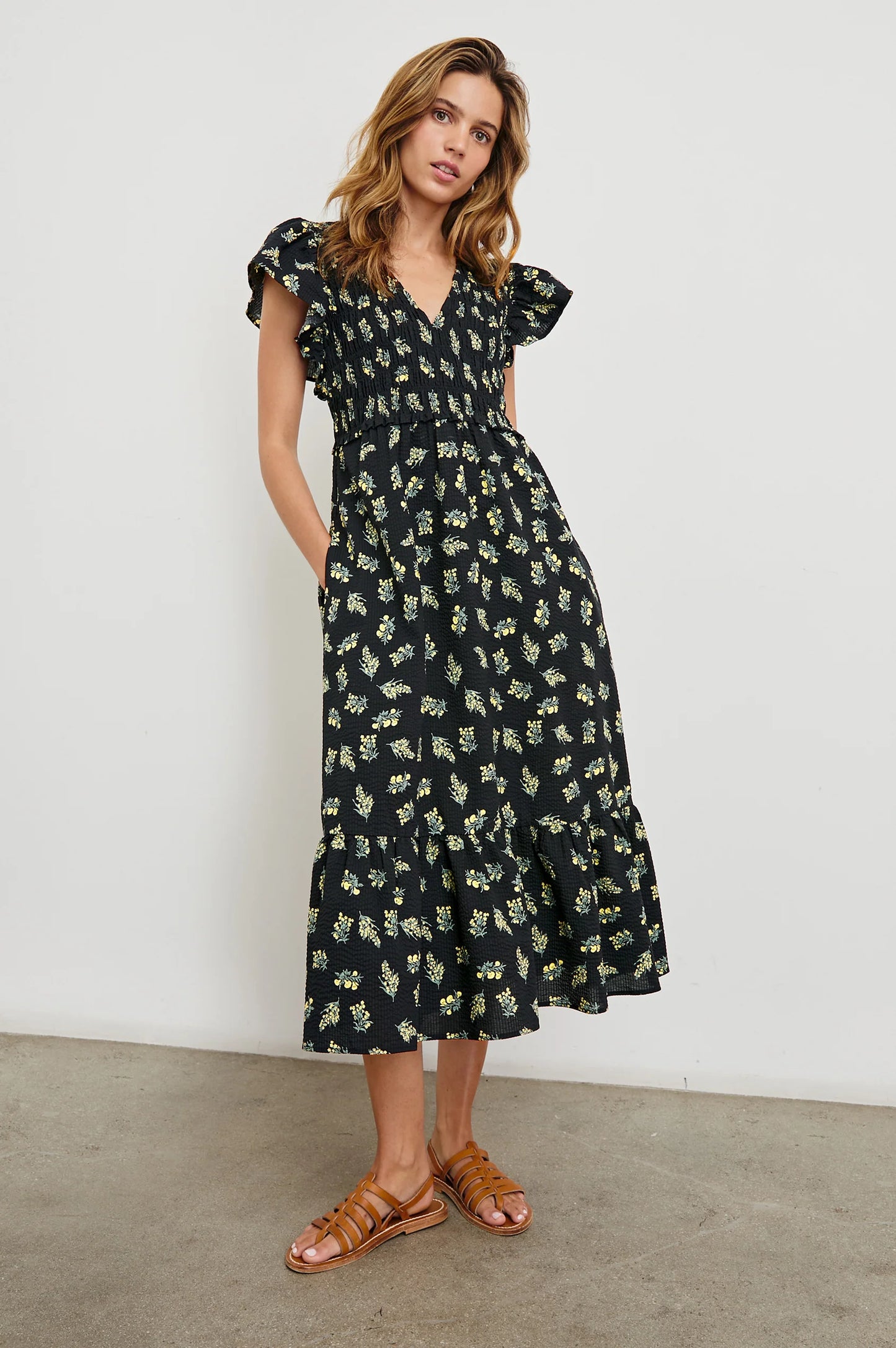 Clementine Dress Dark Amaryllis