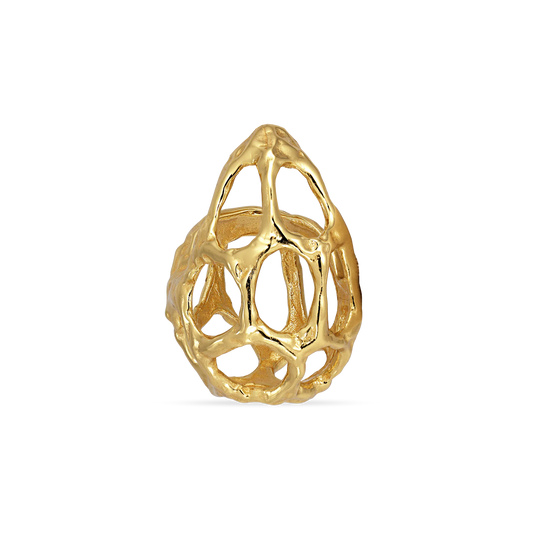 Chunky Space Earring Gold