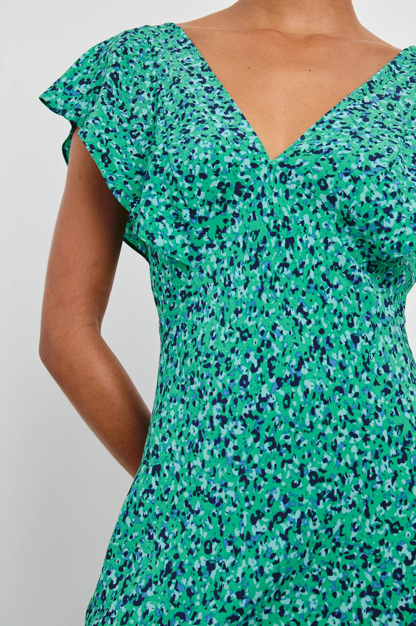 Dina Dress Green Speckled