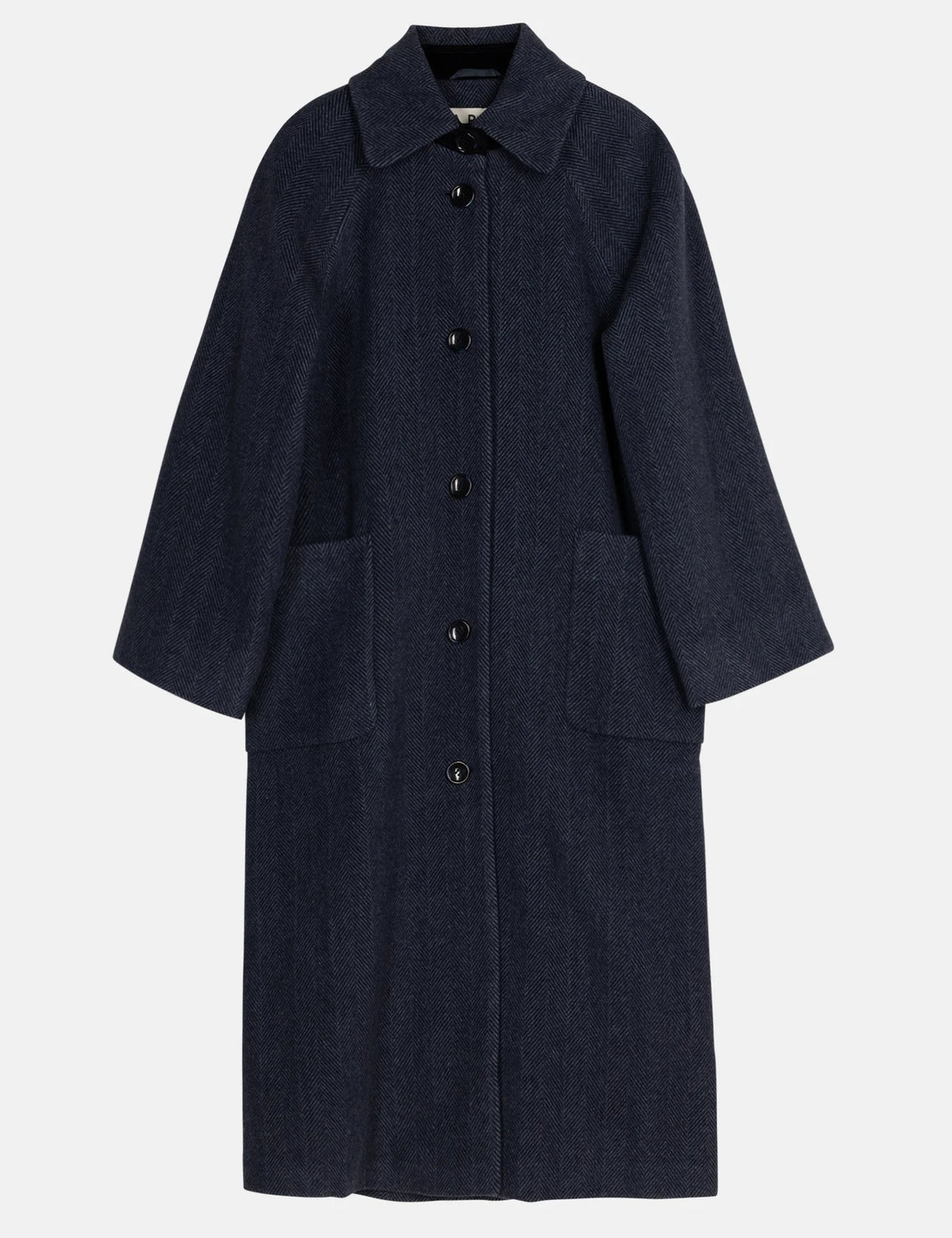 Dyveke Coat Herringbone Blue
