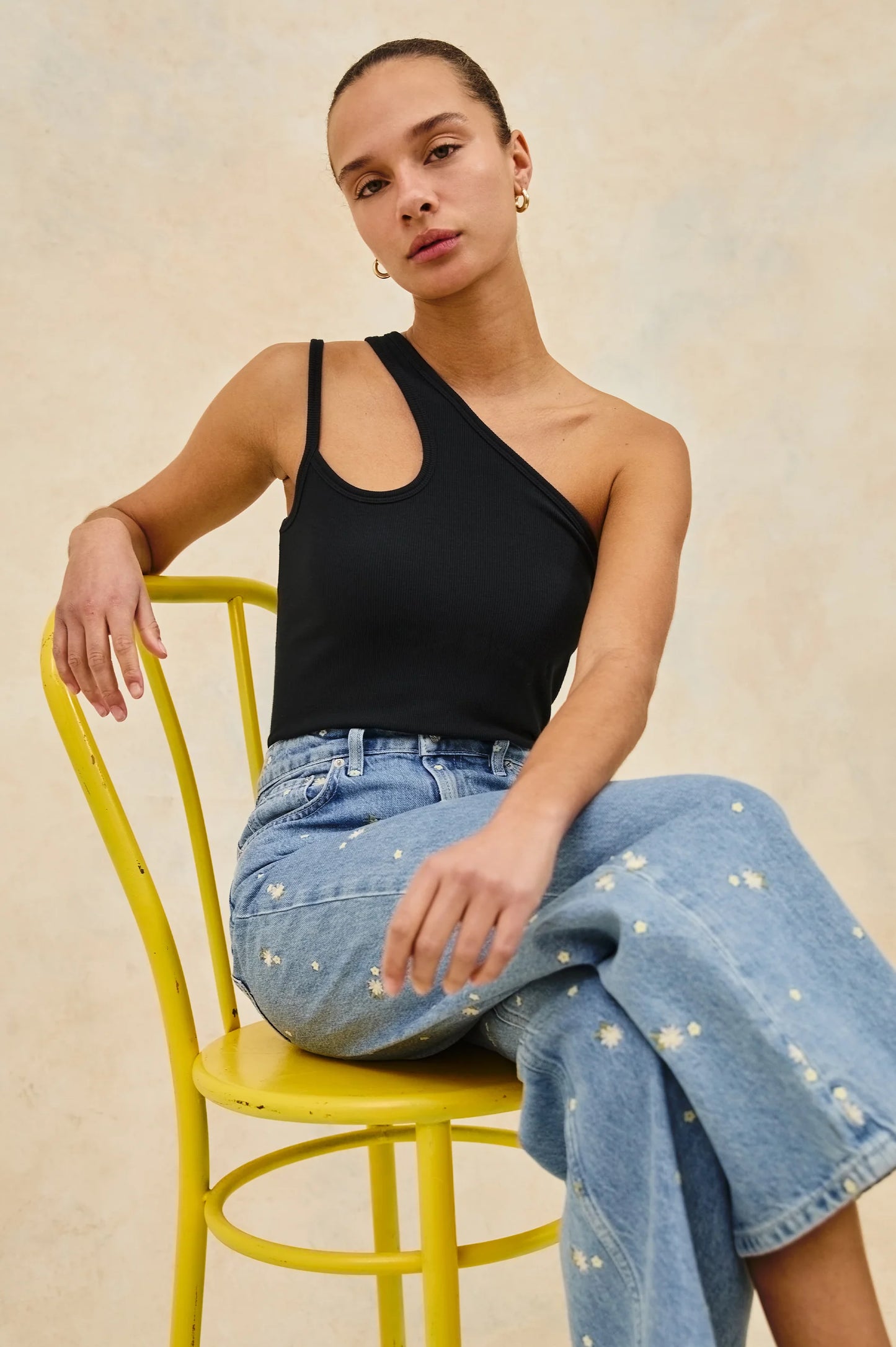 Getty Crop Indigo Floral