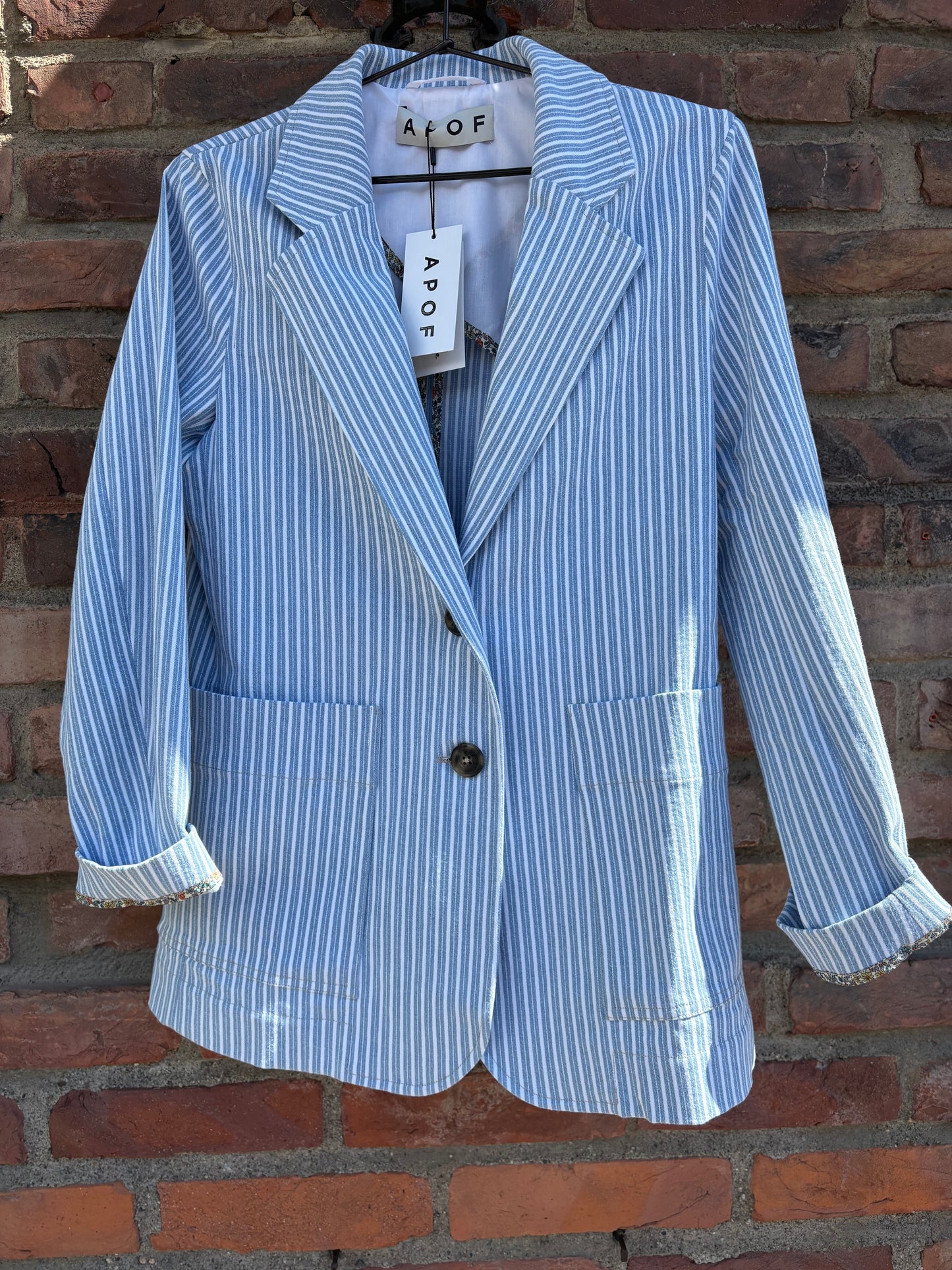Rebecca Jacket Milky Stripe