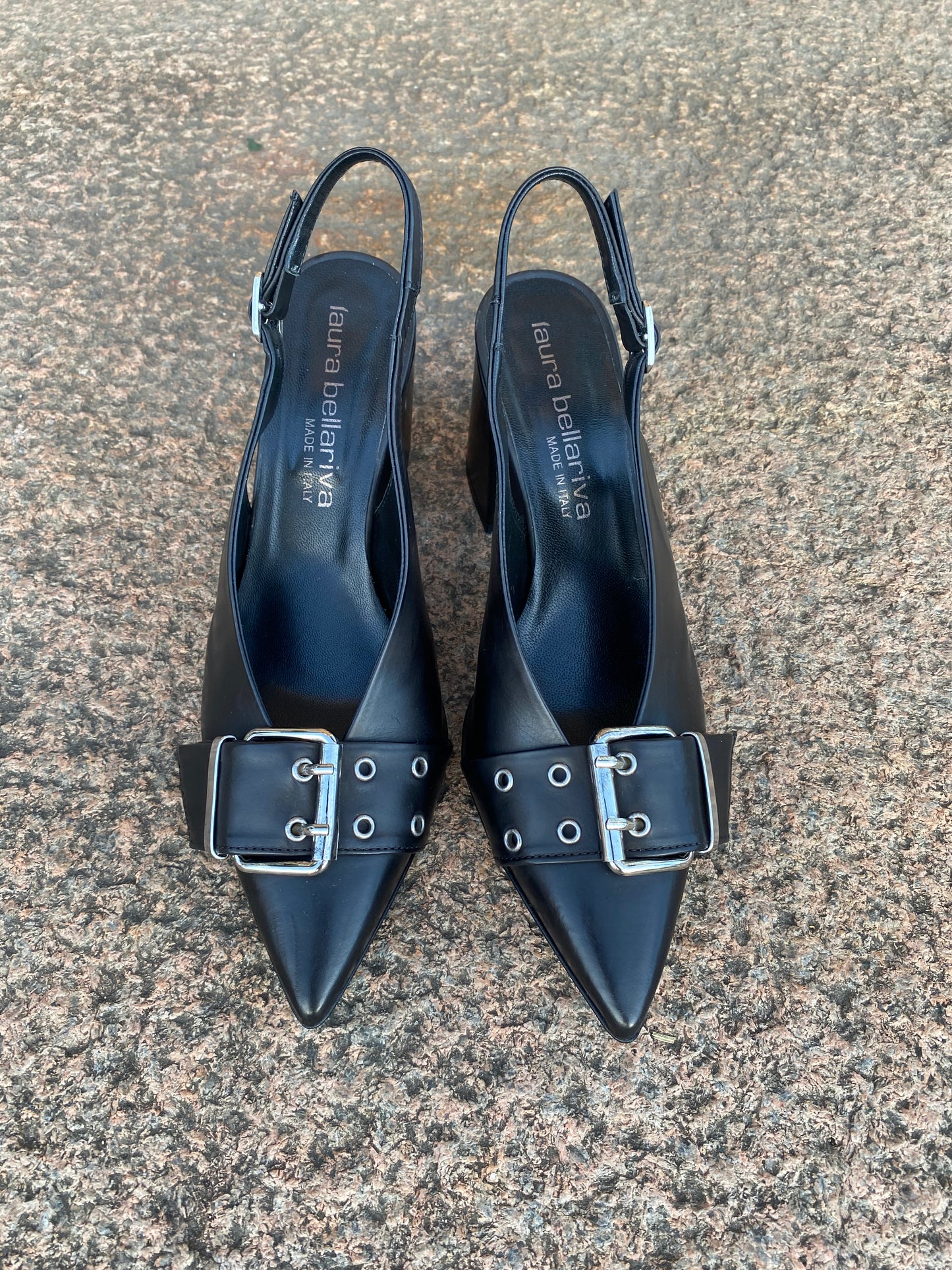 Buckle Heel Nero