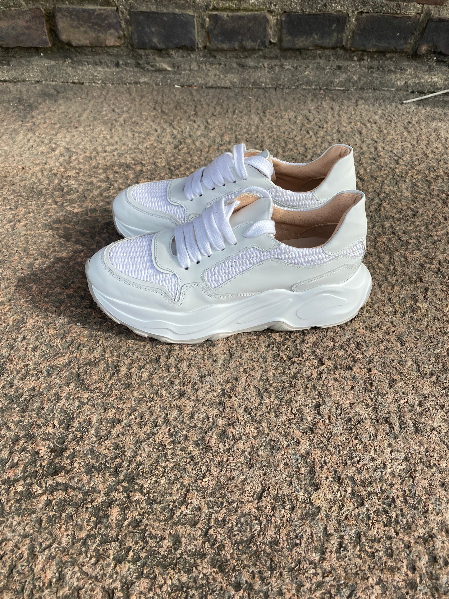 Rafia Sneakers White