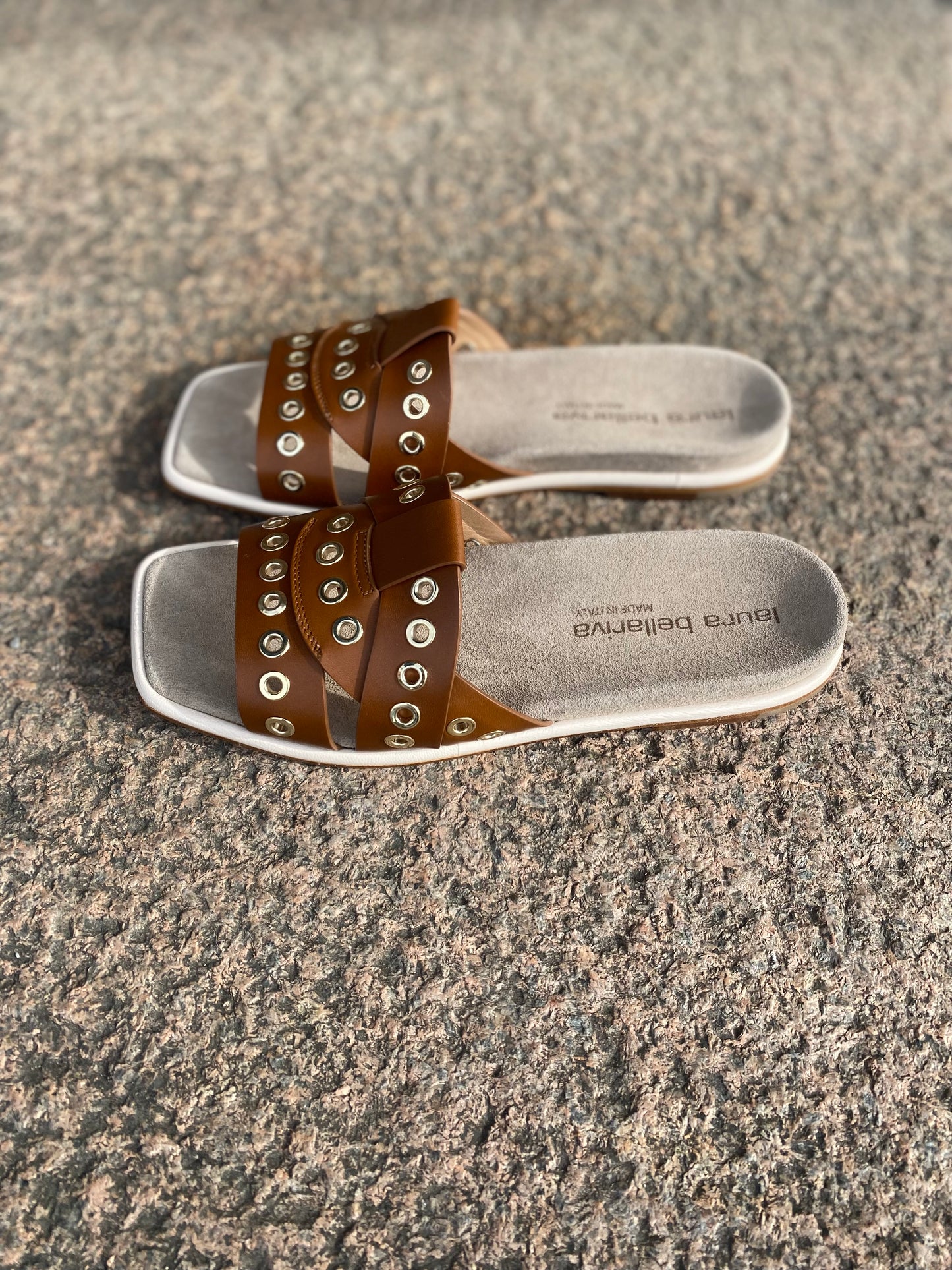 Sandal Vitello Naturale Cuoio
