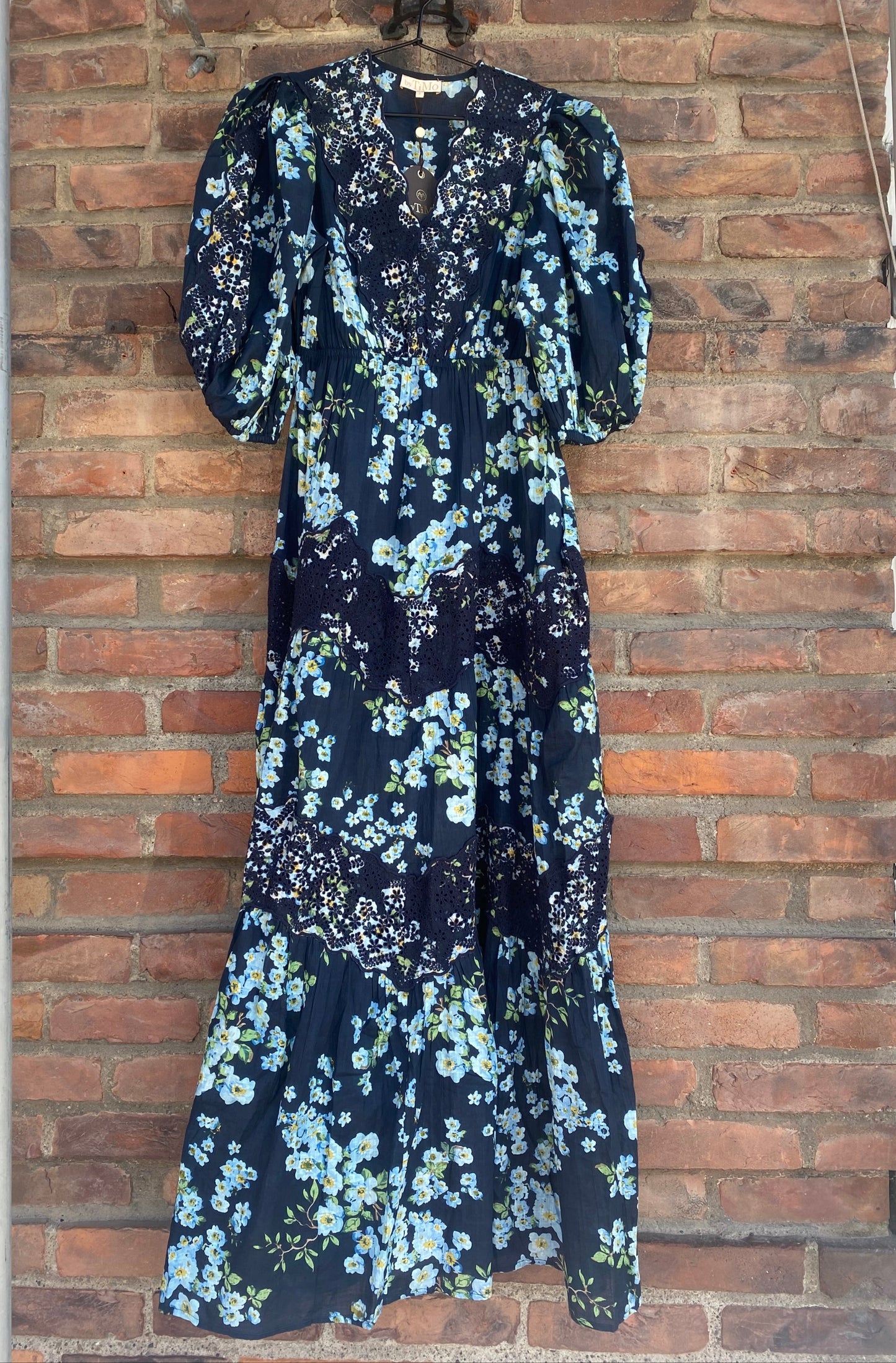 Cotton Slub Maxi Dress Cherry Blossom